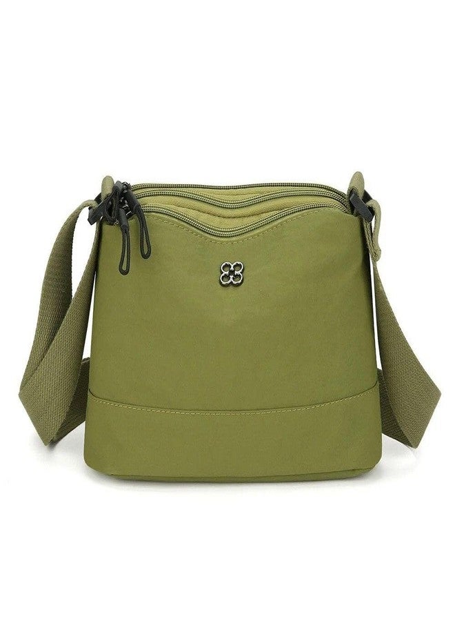 Jenibri 1Pack, Crossbody Bag, Solid Color Multiple Pockets Women Shoulder Trendy Soft Nylon Cloth Handbag, Lightweight Shoulder Bag Adjustable Shoulder Strap Casual Bag for Shopping. MULTICOLOR - Image 5